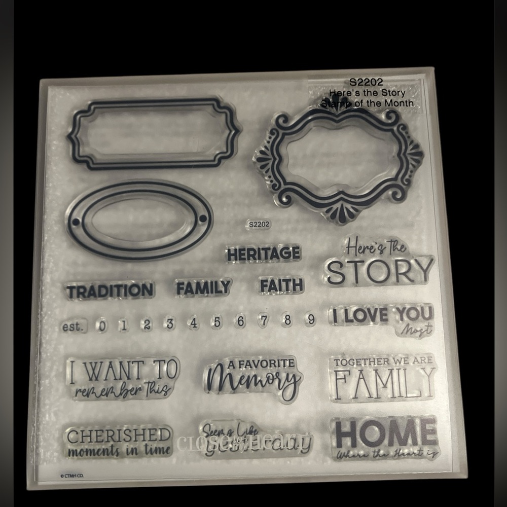 NEW Close to my Heart Here’s the Story My Acrylix stamps